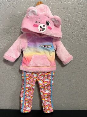 NWOT My Life as Care Bears Hoodie Outfit Set Cute Clothes for 18” Dolls